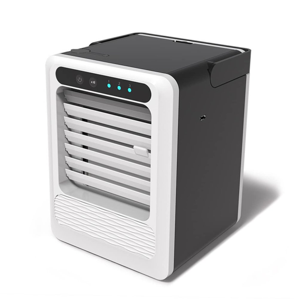 KICHOUSE Mini Usb Air Conditioner Fan Humidifier Speed Cooling for Home Office Dorm Compact Design Wide Wind Outlet Refilling