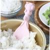 BIUDECO 4pcs Straw Rabbit Rice Spoon Multifunctional Non-stick Serving Spoon for Kitchen view 3