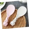 BIUDECO 4pcs Straw Rabbit Rice Spoon Multifunctional Non-stick Serving Spoon for Kitchen view 4