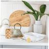 PRETYZOOM Bamboo Flatware Organizer for Kitchen Dining Round Non-slip Utensil Holder Multi-purpose Chopsticks Caddy for Straws Pens and Pencils Storage view 4