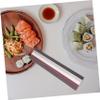Zerodeko 5pairs Non-slip Reusable Chopsticks Heat-resistant for Japanese Chinese Cuisine Stylish Colors Red White Khaki Black for Home Travel view 4