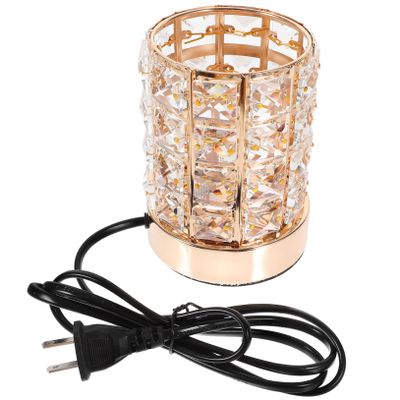 Holibanna Crystal Cylinder Wax Melt Warmer Multifunctional Burner for Home Decor Night Light Relaxation Spa Us