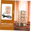 Holibanna Crystal Cylinder Wax Melt Warmer Multifunctional Burner for Home Decor Night Light Relaxation Spa Us view 3