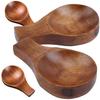 BIUDECO 4pcs Wooden Condiment Dishes Decorative Spoon Rests for Sauce Multi-function Sauce Holders for Dipping Snacks and Fruit Dressing view 1