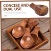 BIUDECO 4pcs Wooden Condiment Dishes Decorative Spoon Rests for Sauce Multi-function Sauce Holders for Dipping Snacks and Fruit Dressing view 2