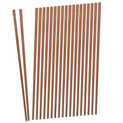 BIUDECO 10pairs Extra Long Wooden Chopsticks for Hot Pot and Cooking Natural Unfinished Red Sandalwood Chopsticks for Noodles Frying and Barbecue