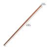 BIUDECO 10pairs Extra Long Wooden Chopsticks for Hot Pot and Cooking Natural Unfinished Red Sandalwood Chopsticks for Noodles Frying and Barbecue view 2