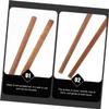 BIUDECO 10pairs Extra Long Wooden Chopsticks for Hot Pot and Cooking Natural Unfinished Red Sandalwood Chopsticks for Noodles Frying and Barbecue view 4