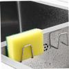 FELTECHELECTR Stainless Steel Sponge Storage Rack 4pcs Kitchen Sink Sponge Holder for Countertop Sink Rack view 2