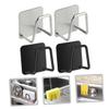 FELTECHELECTR Stainless Steel Sponge Storage Rack 4pcs Kitchen Sink Sponge Holder for Countertop Sink Rack view 3