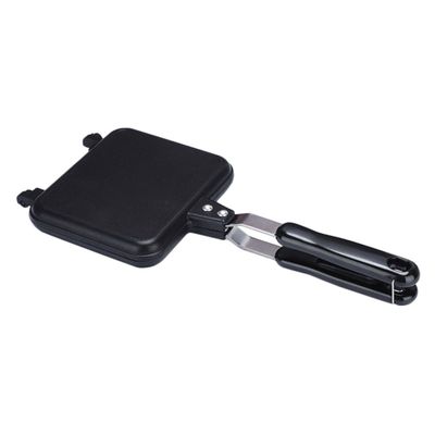 BIUDECO Sandwich Frying Pan Double-sided Non-stick Surface Bread Baking Plate Lightweight Portable Kitchen Supplies