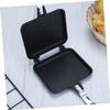 BIUDECO Sandwich Frying Pan Double-sided Non-stick Surface Bread Baking Plate Lightweight Portable Kitchen Supplies view 4