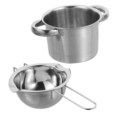 CIYODO Stainless Steel Chocolate Melting Pot Multi-functional Heater Portable Fondue for Melts