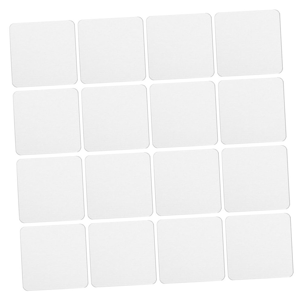 CIYODO 16pcs Neoprene Cup Coasters Car Coasters Portable Mats Household Sublimation Blank Surface for DIY