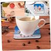 CIYODO 16pcs Neoprene Cup Coasters Car Coasters Portable Mats Household Sublimation Blank Surface for DIY view 3