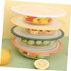 COLLBATH 4pcs Silicone Stretch Lids for Food Preservation Heat-resistant Eco-friendly Bowl Covers Orange Yellow Green and White Keep Food Fresh and Safe view 2