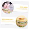 COLLBATH 4pcs Silicone Stretch Lids for Food Preservation Heat-resistant Eco-friendly Bowl Covers Orange Yellow Green and White Keep Food Fresh and Safe view 4