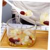 FELTECHELECTR Double Handle Glass Soup Pot Stew Pot Noodles Bowl for Easy Cooking and Cleaning view 3