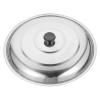 BESPORTBLE Stainless Steel Pot Lid Wok Lid 14 Inch Small Electric Skillet Silicone Cooking Utensils Lid for Pan Glass Baking Dish with Lid Home Plastic Travel Oil Splash Spaghetti, 35.00X35.00X7.00CM view 1