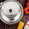 BESPORTBLE Stainless Steel Pot Lid Wok Lid 14 Inch Small Electric Skillet Silicone Cooking Utensils Lid for Pan Glass Baking Dish with Lid Home Plastic Travel Oil Splash Spaghetti, 35.00X35.00X7.00CM view 3