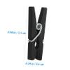 KOMBIUDA 100pcs Mini Natural Wooden Clips for Photos and Crafts Heavy Duty Clothespin Utility Clips Versatile for Organizing Pictures Artwork and Decorations Black view 2