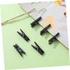 KOMBIUDA 100pcs Mini Natural Wooden Clips for Photos and Crafts Heavy Duty Clothespin Utility Clips Versatile for Organizing Pictures Artwork and Decorations Black view 4
