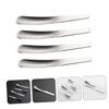 SHOWERORO 4Pcs Stainless Steel Egg Spoons Small Silver Spoons for Breakfast and Dessert Serving Utensils Easy to Clean Compact Kitchen Flatware view 4