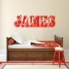 Baseball Custom Name Vinyl Wall Decal Sticker Art for Boys Rooms, Personalized Base Ball Player Theme Bedroom Decor for Kids view 3