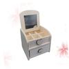Amosfun Nature Wooden Boys and Girls Dressing Table Simple Assembly Safe Comfortable for Play view 1