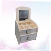 Amosfun Nature Wooden Boys and Girls Dressing Table Simple Assembly Safe Comfortable for Play view 4