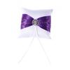 Amosfun Elegant Wedding Ring Pillow Bridal Shower Accessory Pillow Crystal Lace view 1