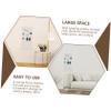 Amosfun 1set Earring Organizer Wall Display Rack Hooks Hanging Jewelry Holder for Studs and Dangle Earrings for Home and Retail Showcases view 2