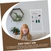 Amosfun 1set Earring Organizer Wall Display Rack Hooks Hanging Jewelry Holder for Studs and Dangle Earrings for Home and Retail Showcases view 4