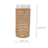Amosfun Decorative Glass Cup with Straw Woven Sleeve Creative Household Glassware for Home Decor Friends and Family Straw Material Unique Design view 4