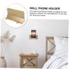 Homoyoyo Wall Phone Holder Wall Mount Organizer Bedside Shelf Hook Cord Storage Design for Bedroom Kitchen Rv Bathroom Fits Smooth view 3