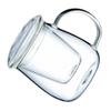 Zerodeko 1Set Glass Teapot with Filtration Heat-resistant Design for Home Office Capacity Safe for Brewing Loose Leaf Tea view 1