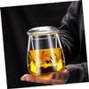 Zerodeko 1Set Glass Teapot with Filtration Heat-resistant Design for Home Office Capacity Safe for Brewing Loose Leaf Tea view 2