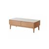 FEELIN Coffee Table Night Stand Solid Wood Coffee Table Modern Simple Log Small Apartment Living Room Tea Table Oak Slate Tea Table Coffee Tables for Living Room view 1