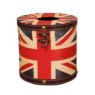Holibanna Tissue Box England Style Elegant Facial Tissue Holder for Home Office Bathroom Decor and Stylish Paper Case Dispenser