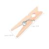 Holibanna Wooden Photo Hanging Clips 30pcs Mini Clothespins Multi-Function Paper Message Pegs White Decorative Clips view 2