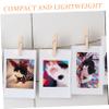 Holibanna Wooden Photo Hanging Clips 30pcs Mini Clothespins Multi-Function Paper Message Pegs White Decorative Clips view 3
