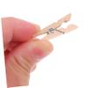 Holibanna Wooden Photo Hanging Clips 30pcs Mini Clothespins Multi-Function Paper Message Pegs White Decorative Clips view 4