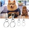 Amosfun 60pcs Creative Key Chain and Zinc Alloy Webbing Buckle Keychains for Couples Silver Color Keyrings and Keychains view 4