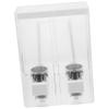 Holibanna Wall-Mounted Shampoo Dispenser with Dual Chambers No-Drill Installation Refilling and Cleaning Convenience for Shower and Bathroom Use view 1