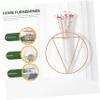 PRETYZOOM Glass Flower Vase Wall-Mounted Decorative Vase Home Decoration Adorn Your Space view 3