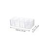 Amosfun Clear Socks Storage Box 2-Pack 8-Cell Organizer with Dividers for Underwear and Small Items Drawer Storage 10.62X5.11X3.22 Inches view 2
