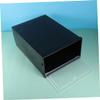 OFFSCH 6pcs Transparent Thickening Shoe Box Stackable Plastic Storage Container for Home Use Large Black Shoe Organizer for Closet and Entryway view 4