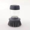 GeRRiT Soap Dispensing Palm Brush Storage Set, Kitchen Brush with Holder for Pot Pan Sink Cleaning, 1 Set (Grey), Gray view 1