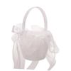 Holibanna Elegant Flower Girl Basket for Wedding Mesh Bow Basket Romantic Touch for Special Events view 1