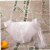 Holibanna Elegant Flower Girl Basket for Wedding Mesh Bow Basket Romantic Touch for Special Events view 3